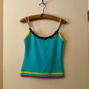 Dolce Cabo embellished knit tank